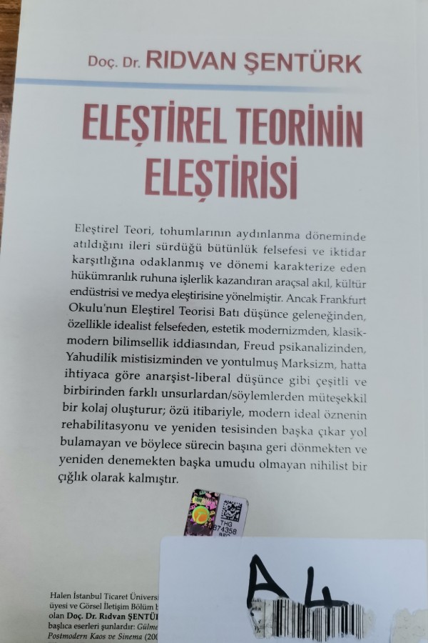 Eleştirel teorinin eleştirisi