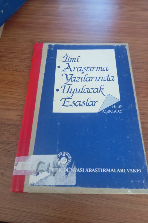 İlmi araştırma yazılarında