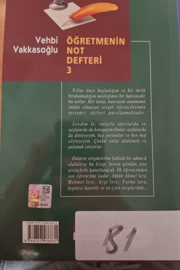 Öğretmenin not defteri 3