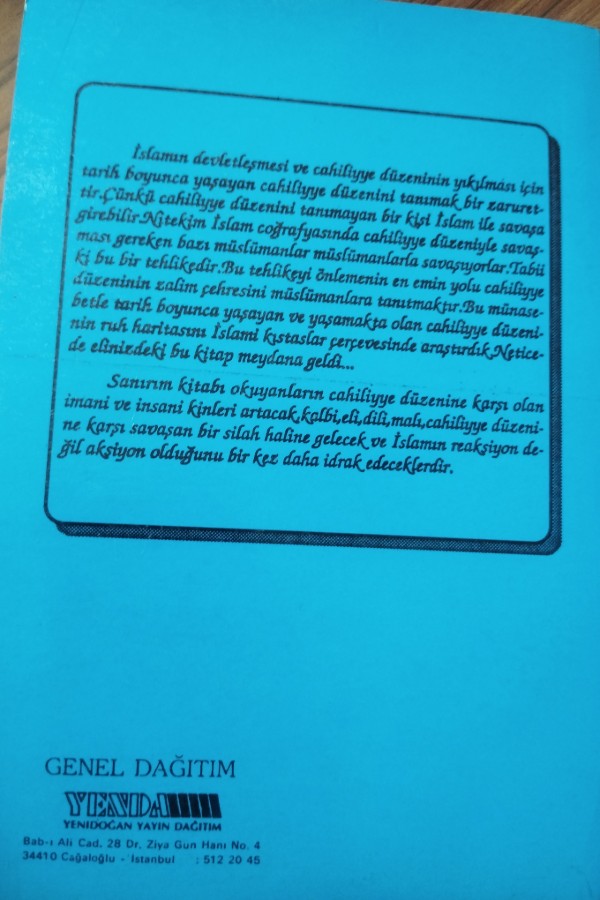 CAHİLİYYE DÜZENİNİN RUH HARİTASI