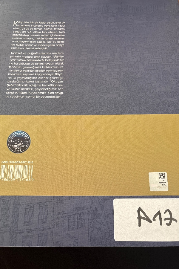 KAYSERİ YERALTI YAPILARI ENVANTERİ