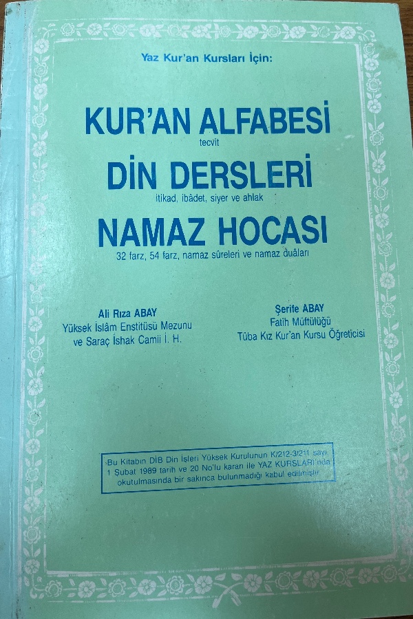 Kur'an Alfabesi din dersleri namaz hocası