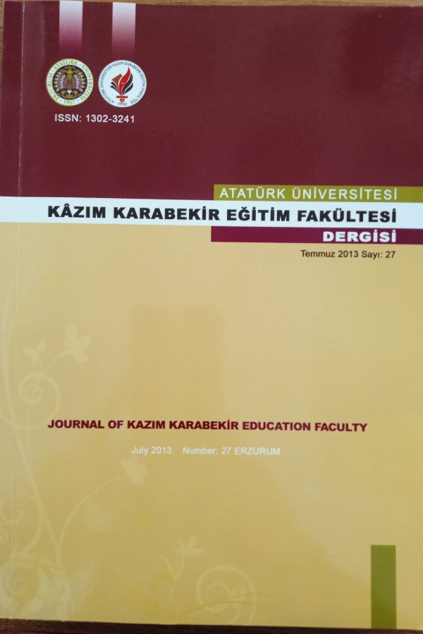 Kâzım Karabekir eğitim fakültesi dergisi