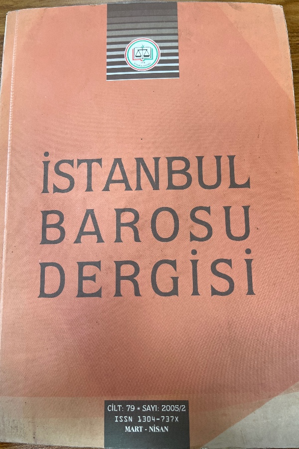 İstanbul barosu dergisi