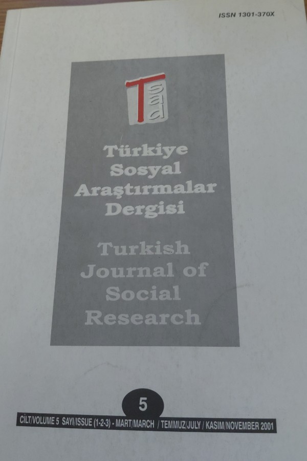 Türkiye Sosyal  Araştırmalar Dergisş