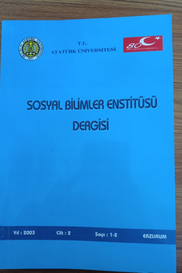 Sosyal bilimler enstitüsü dergisi
