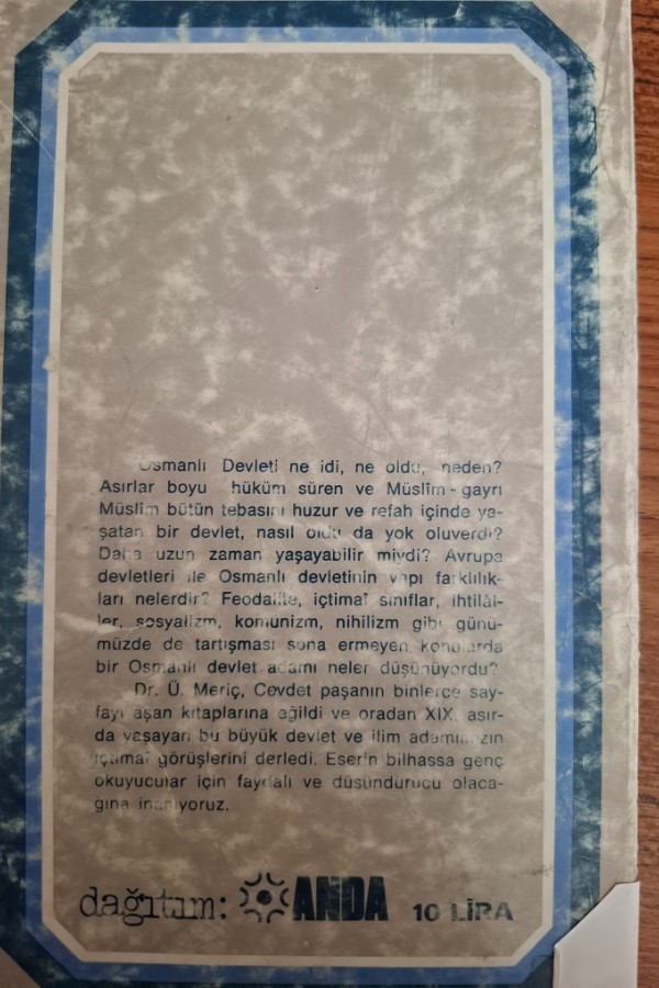 Cevdet paşanın cemiyet ve devlet görüşü