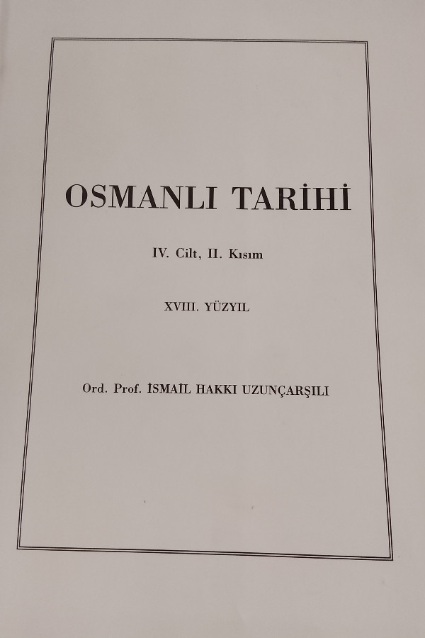 Osmanlı Tarihi lav.Cilt, ll.Kısım