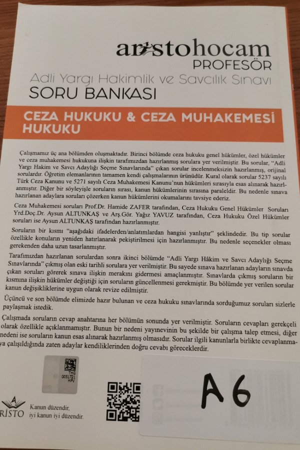 Adli yargı hakimlik ve savcılık soru bankası
