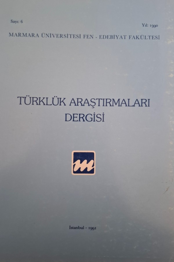 Türklük Araştırmaları dergisi sayı6