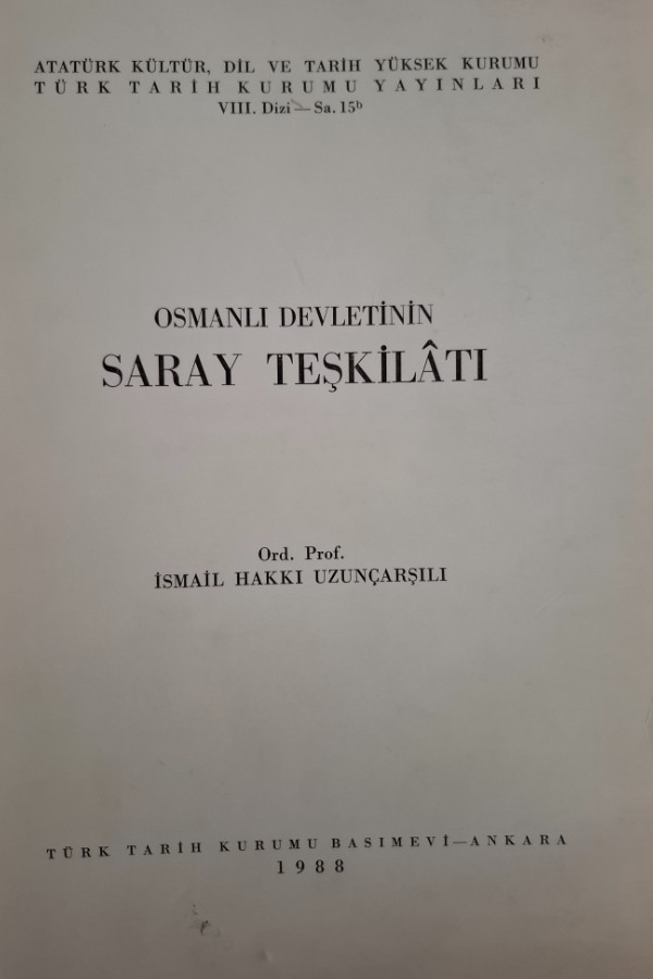 Osmanlı devletinde saray teşkilatı