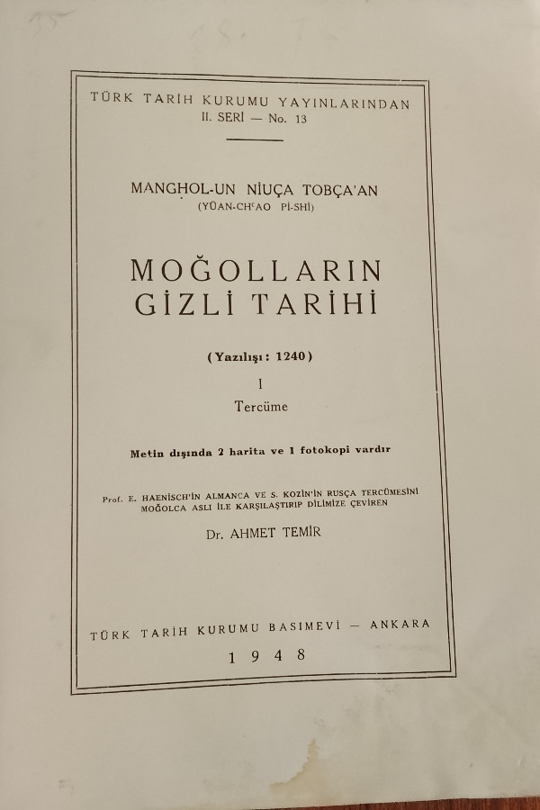 Moğolların gizli tarihi