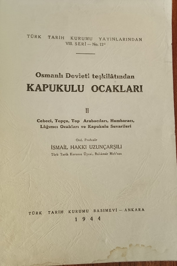 Osmanlı Devleti Teşkilatından Kapukulu ocakları