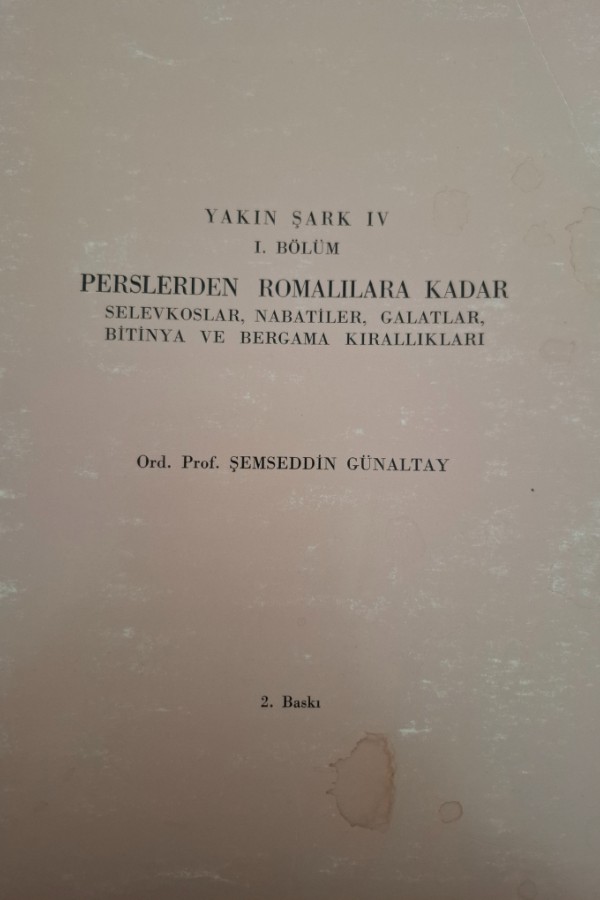 Yakın şark 4 1. Bölüm perslerden romanlara kadar