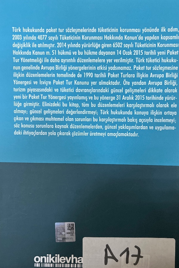 Paket Tur Sözleşmesi