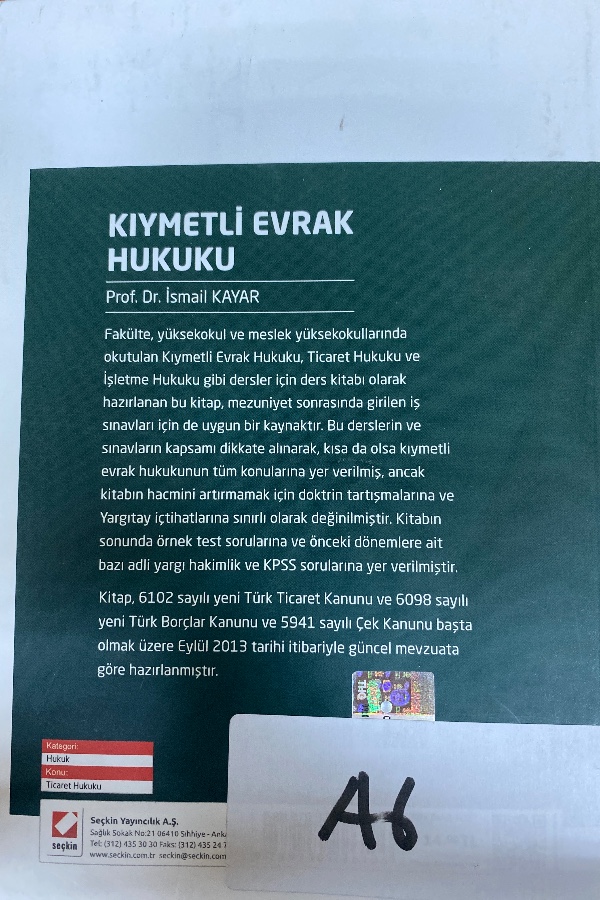 Kıymetli evrak hukuku