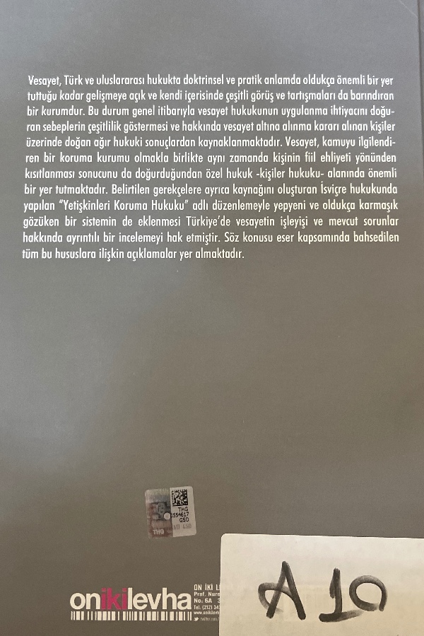 Dar Anlamda Vesayeti Gerektiren Haller