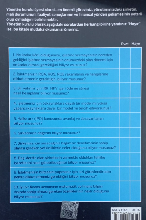 Yönetim kurulu üyeleri için finans