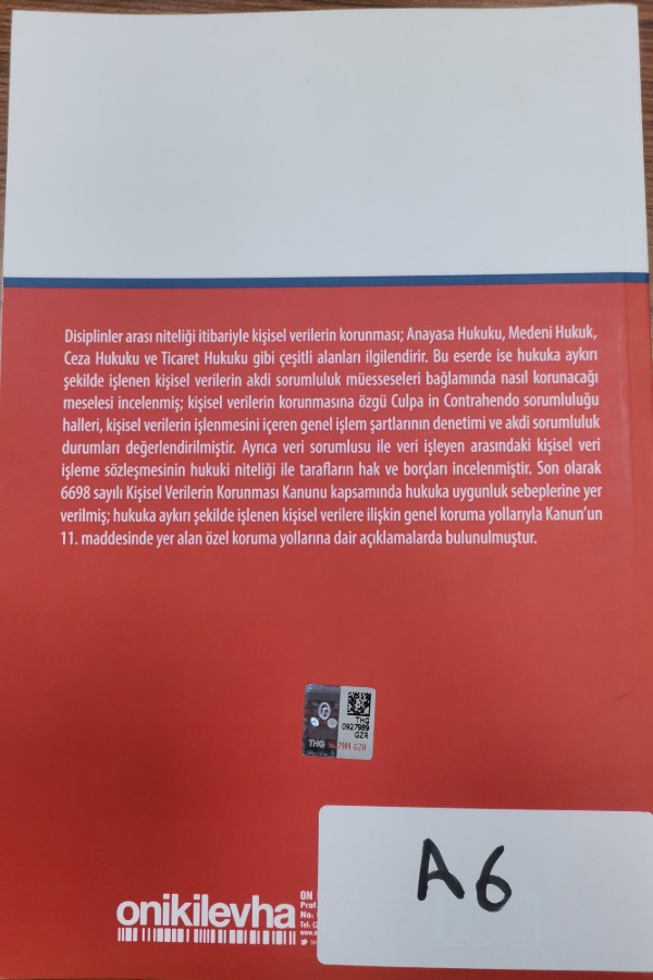 Türk Sözleşme Hukukunda Kişisel Verilerin Korunması