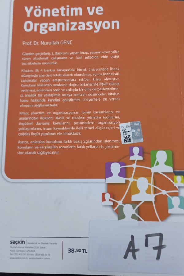 Yönetim ve organizasyon