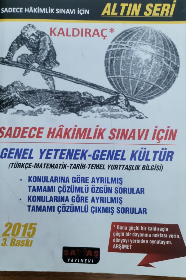 Sadece hakimlik sınavı için