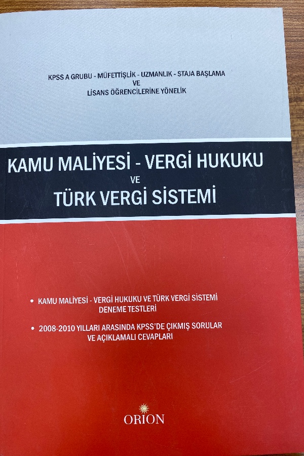 Kamu maliyesi vergi hukuku ve Türk vergi sistemi