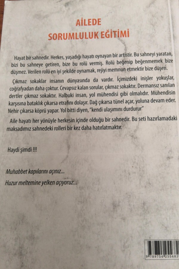 Ailede sorumluluk eğitimi