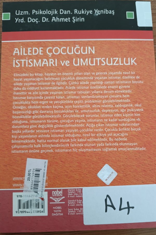 Ailede Çocuğun İstismarı Ve Umutsuzluk