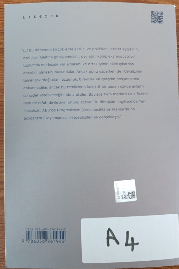 Liberal Düşüncenin Entelektüel Ve Kurumsal Dönüşümü