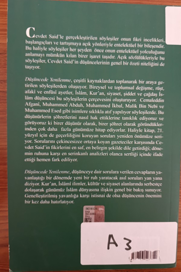 Düşüncede Yenilenme