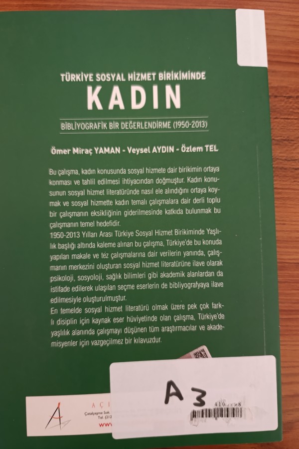 Türkiye Sosyal Hizmet Birikiminde Kadın