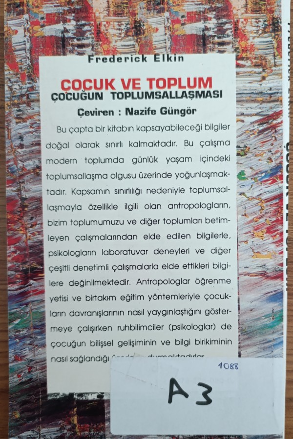 Çocuk Ve Toplum Çocuğun Toplumsallaşmasi