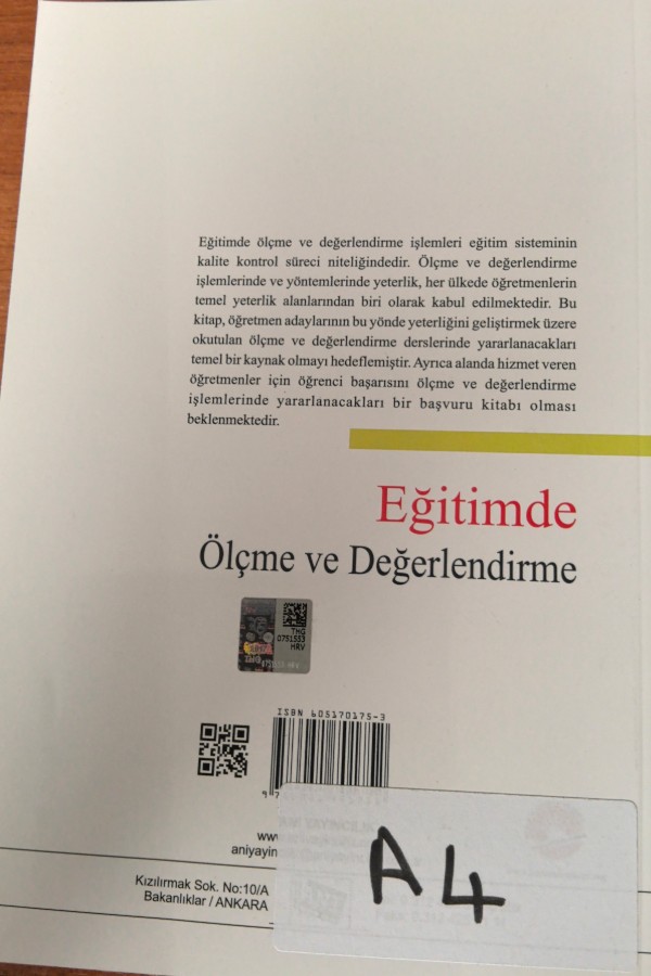 Eğitimde ölçme ve değerlendirme