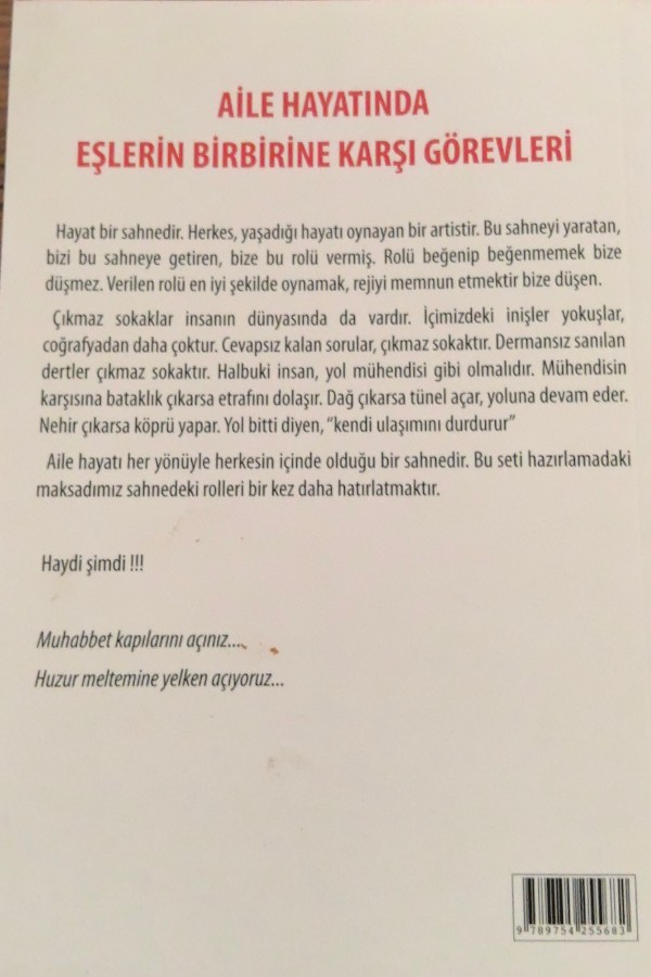 Aile hayatında eşlerin birbirine karşı görevleri