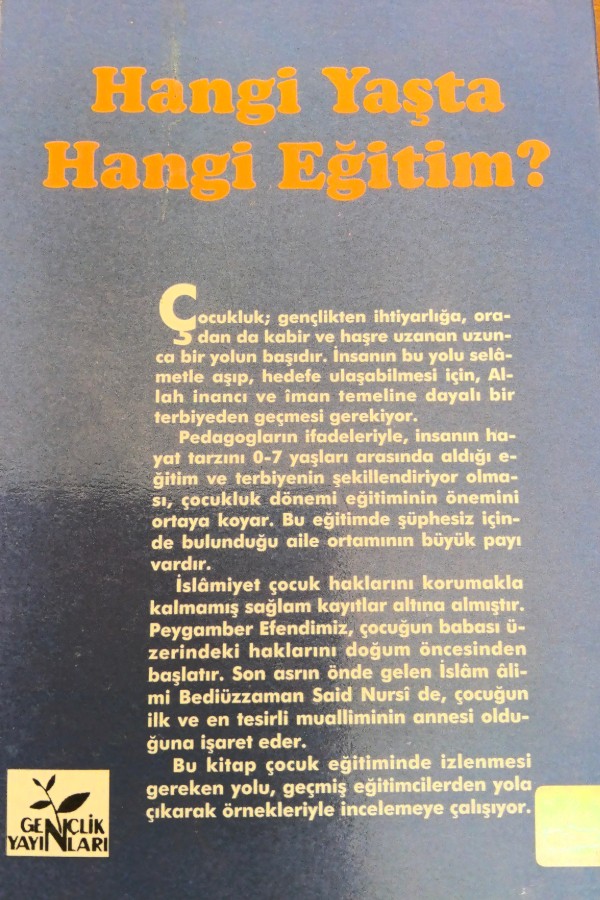 Hangi yaşta hangi eğitim