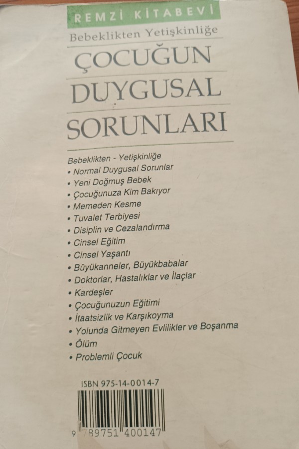 Çocugun duygusal sorunlari