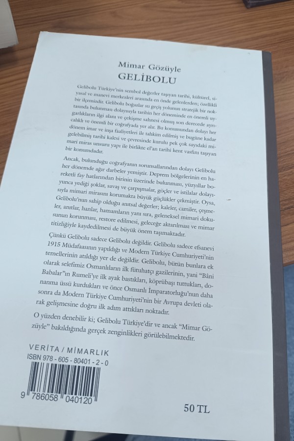 Mimar gözüyle gelibolu