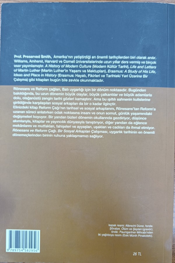 Rönesans ve Reform Çağı Bir Sosyal Arkaplan Çalışması