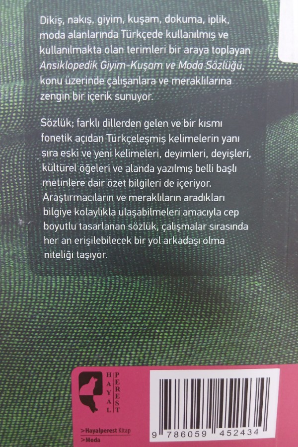 Giyim -kuşam ve moda  sözlüğü