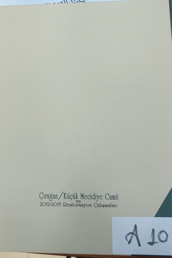 Çırağan / küçük Mecidiye camii ve 2012 - 2015 restorasyon çalışmaları