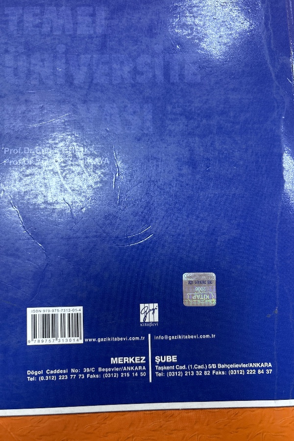 18 Temel Üniversite Kimyası. Baskı