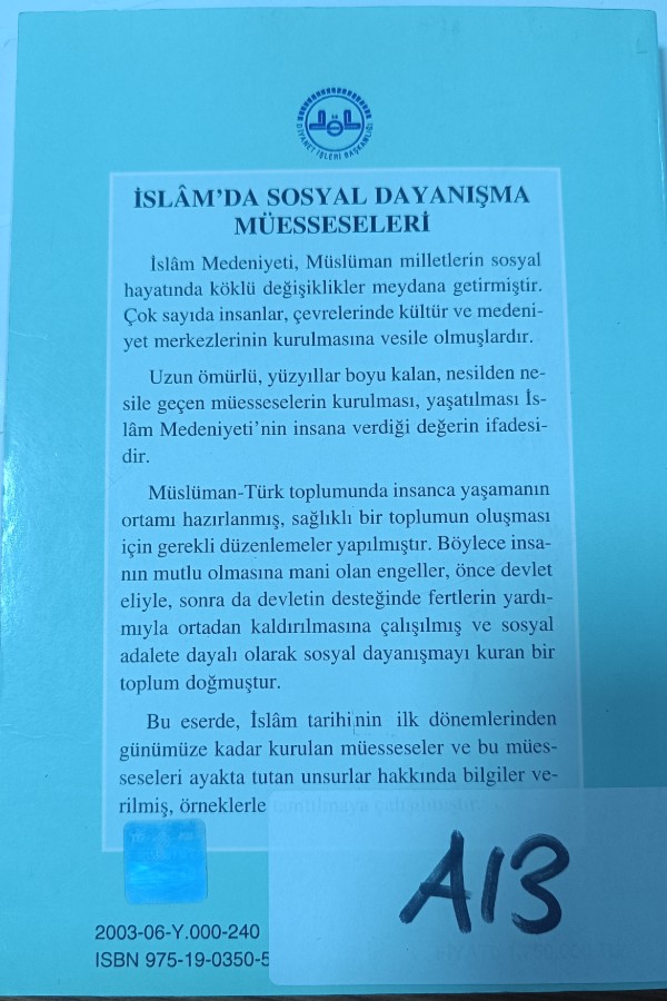 İslam'da sosyal dayanışma müesseseleri