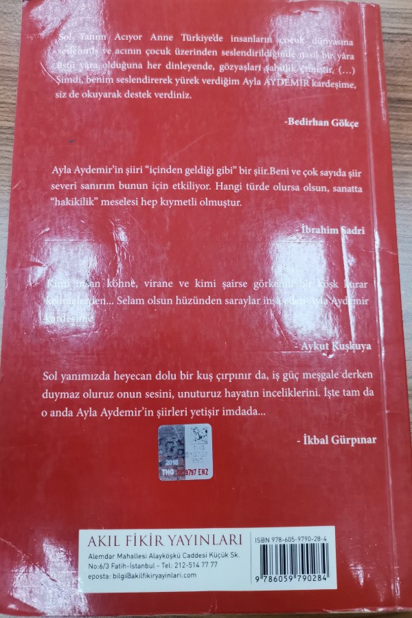 Sol yanım acıyor anne