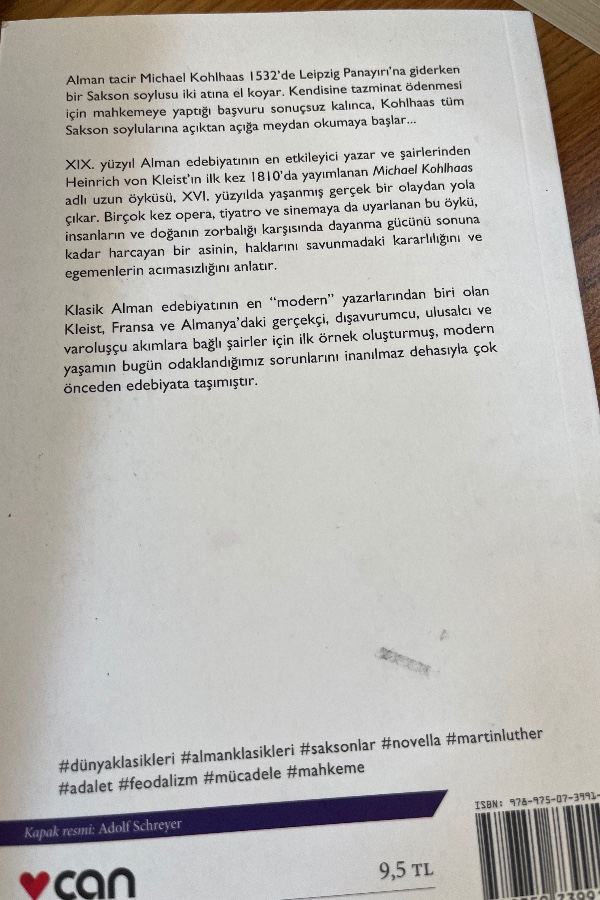 Michael kohlhaas eski bir vakayinameden