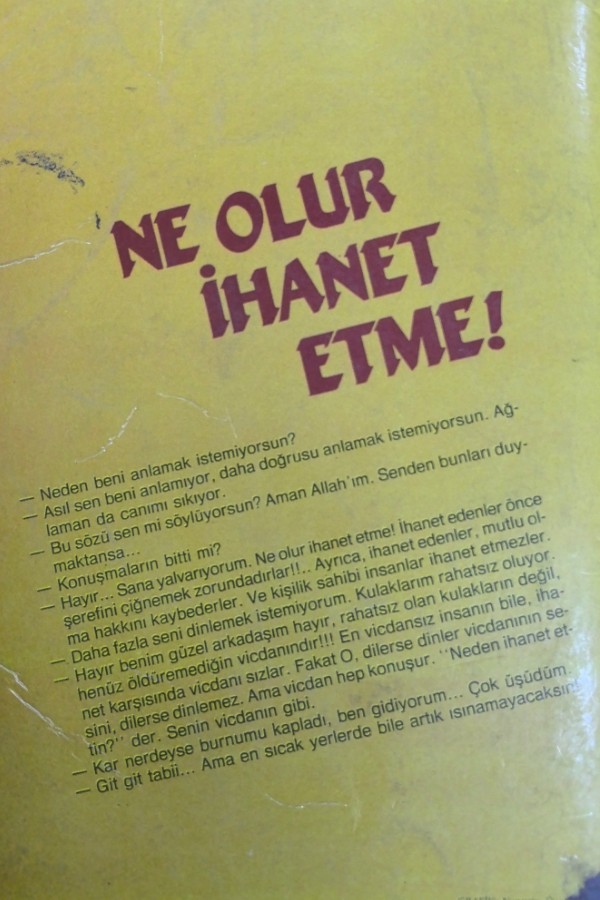 Ne olur ihanet etme!