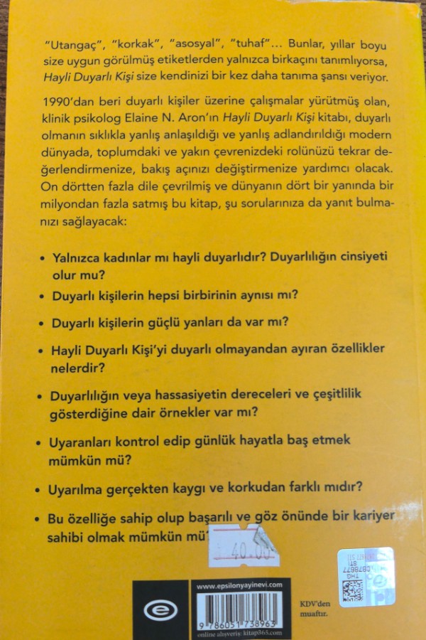 Hayli Duyarlı Kişi
