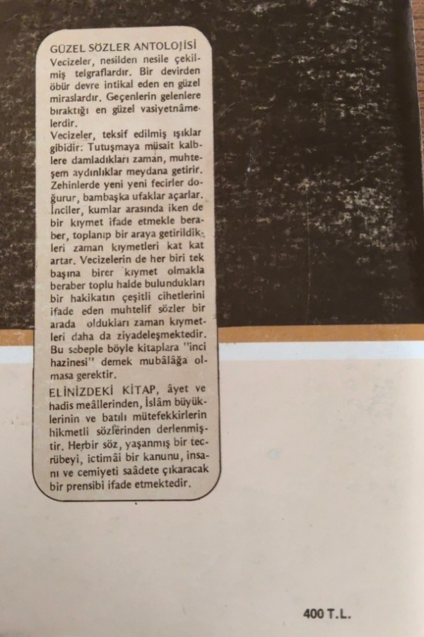 Güzel Sözler Antolijsi