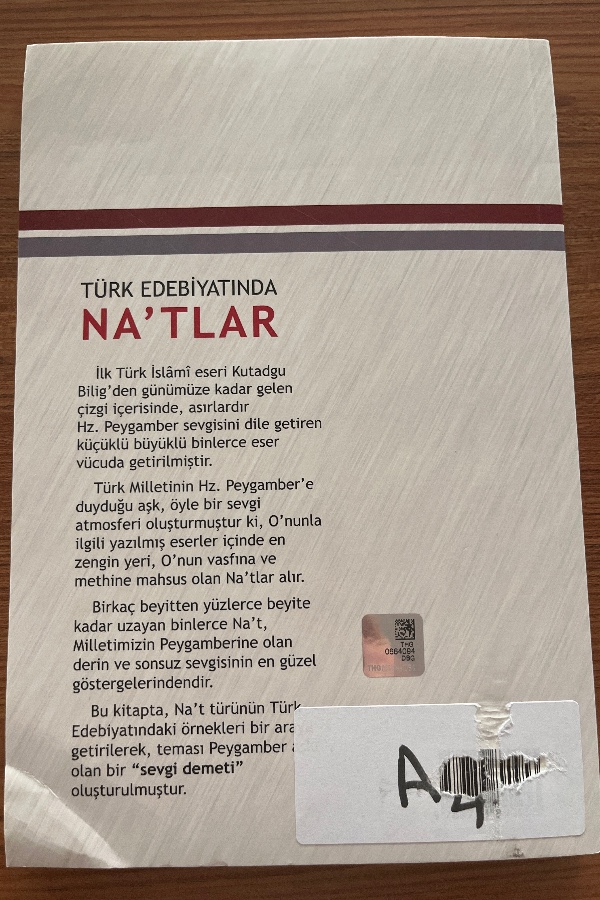 Türk Edebiyatında Na’tlar (Antoloji)