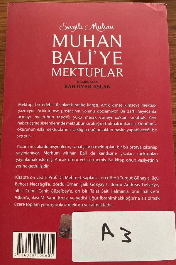 Muhan Bali’ye Mektuplar