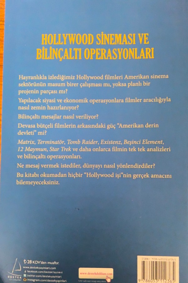 Holloywood sineması ve bilinçaltı operasyonları